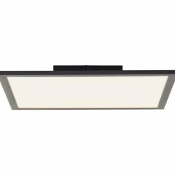 Plafonnier Brilliant Jacinda LED Noir, 1 lumière, Télécommandes