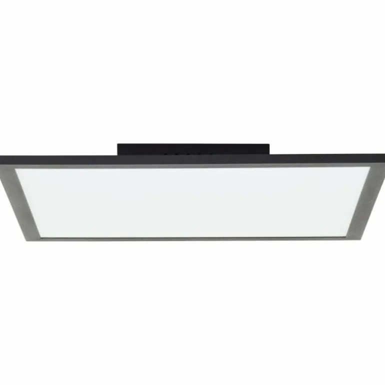 Plafonnier Brilliant Jacinda LED Noir, 1 lumière, Télécommandes