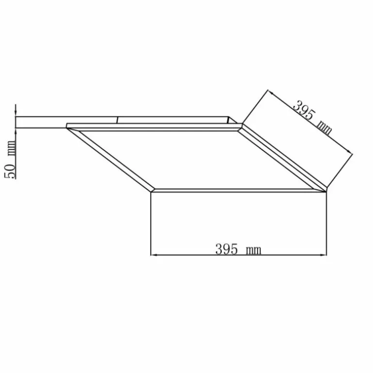 Plafonnier Brilliant Jacinda LED Noir, 1 lumière, Télécommandes
