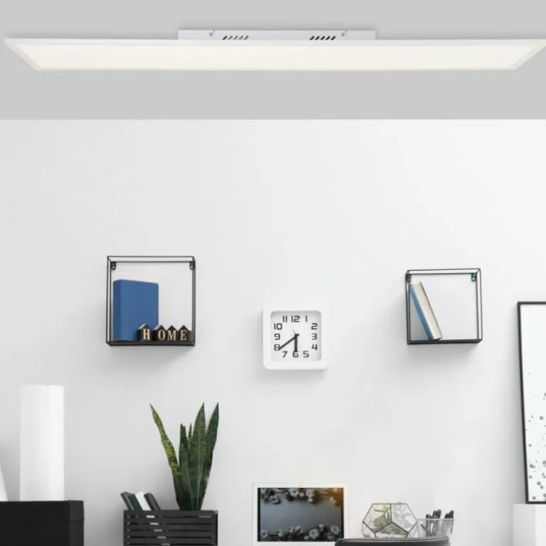 Plafonnier Brilliant Jacinda LED Blanc, 1 lumière, Télécommandes