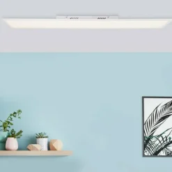 Plafonnier Brilliant Jacinda LED Blanc, 1 lumière, Télécommandes