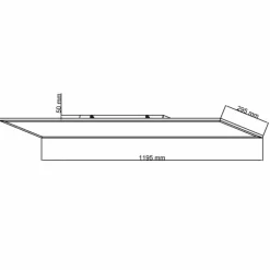 Plafonnier Brilliant Jacinda LED Noir, 1 lumière, Télécommandes