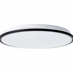 Plafonnier Brilliant Jamil LED Blanc, 1 lumière, Télécommandes, Changeur de couleurs