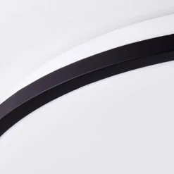 Plafonnier Brilliant Jamil LED Blanc, 1 lumière, Télécommandes, Changeur de couleurs