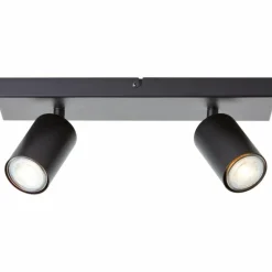 Plafonnier Brilliant Jello LED Noir, 2 lumières