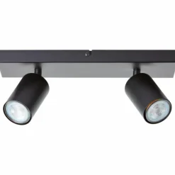 Plafonnier Brilliant Jello LED Noir, 2 lumières
