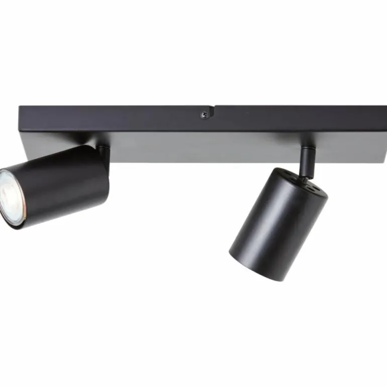 Plafonnier Brilliant Jello LED Noir, 2 lumières