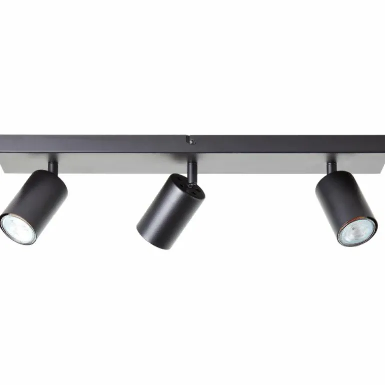 Plafonnier Brilliant Jello LED Noir, 3 lumières