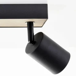 Plafonnier Brilliant Jello Wood Écru, Noir, 3 lumières