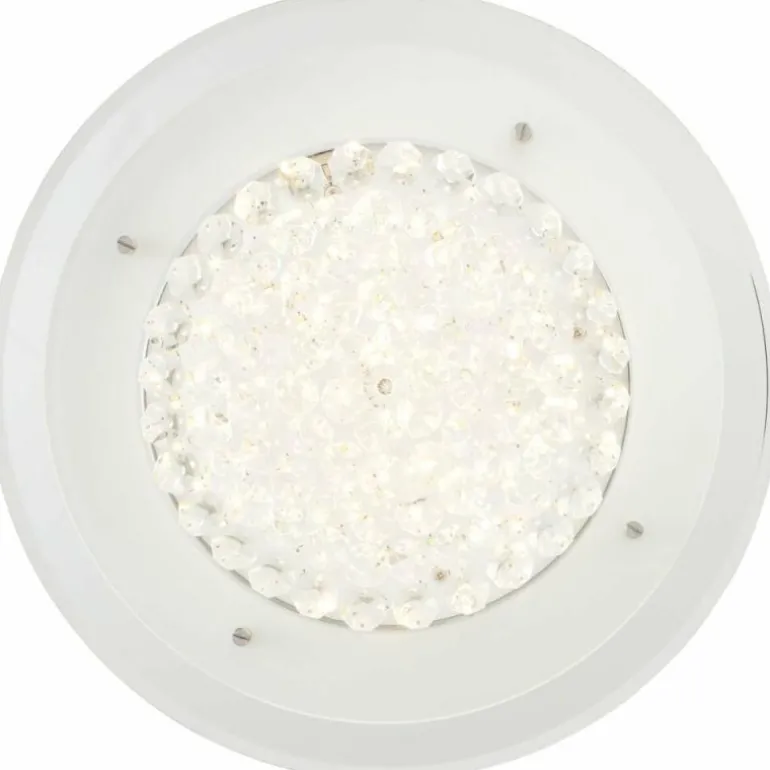 Plafonnier Brilliant Jolene Chrome, 1 lumière, Télécommandes