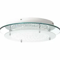 Plafonnier Brilliant Jolene Chrome, 1 lumière, Télécommandes