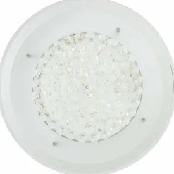 Plafonnier Brilliant Jolene Chrome, 1 lumière, Télécommandes