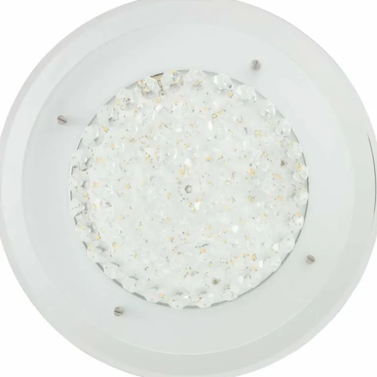 Plafonnier Brilliant Jolene Chrome, 1 lumière, Télécommandes