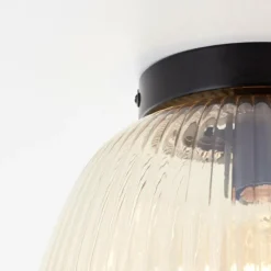 Plafonnier Brilliant Kaizen Noir, 1 lumière