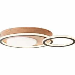 Plafonnier Brilliant Karney LED Brun, Noir, 1 lumière