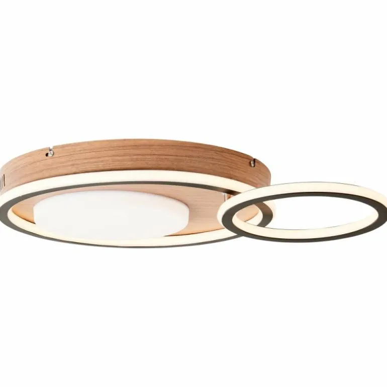 Plafonnier Brilliant Karney LED Brun, Noir, 1 lumière