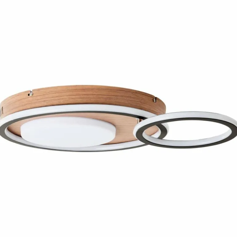 Plafonnier Brilliant Karney LED Brun, Noir, 1 lumière