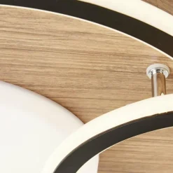 Plafonnier Brilliant Karney LED Brun, Noir, 1 lumière