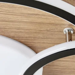 Plafonnier Brilliant Karney LED Brun, Noir, 1 lumière