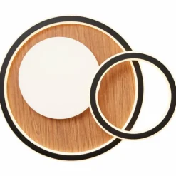 Plafonnier Brilliant Karney LED Brun, Noir, 1 lumière