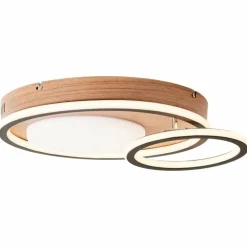 Plafonnier Brilliant Karney LED Brun, Noir, 1 lumière