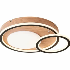 Plafonnier Brilliant Karney LED Brun, Noir, 1 lumière