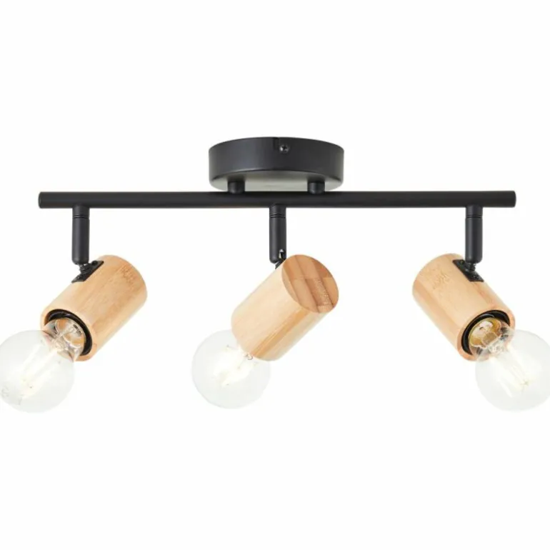 Plafonnier Brilliant Kerry Écru, Noir, 3 lumières