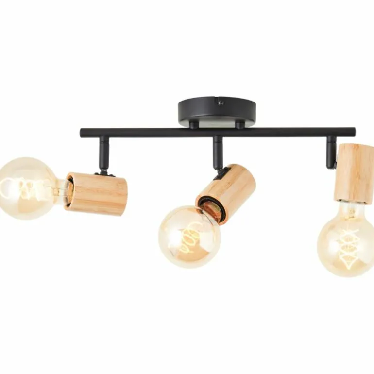 Plafonnier Brilliant Kerry Écru, Noir, 3 lumières