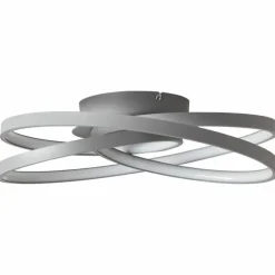 Plafonnier Brilliant Labyrinth LED Gris, 1 lumière