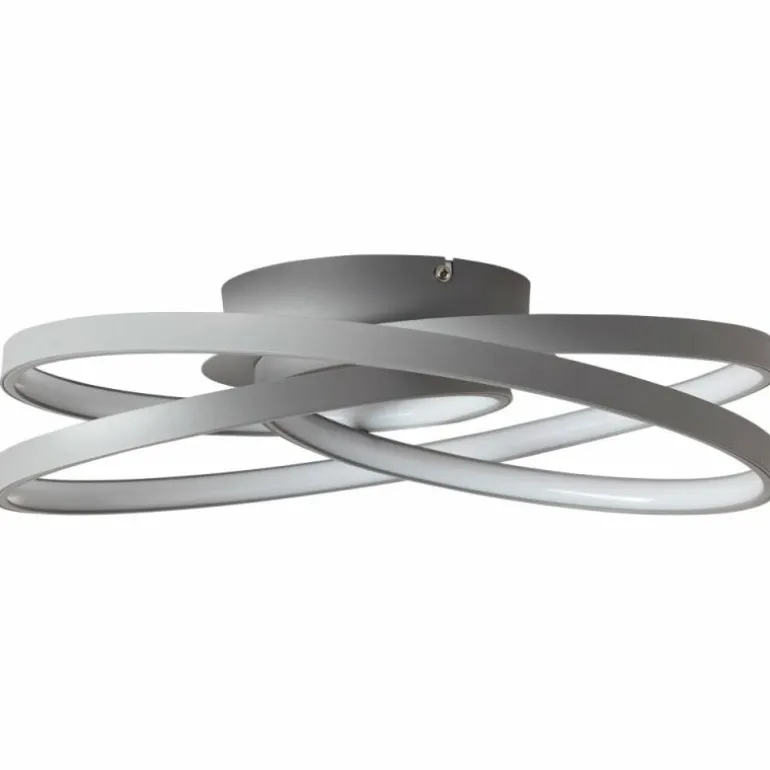 Plafonnier Brilliant Labyrinth LED Gris, 1 lumière