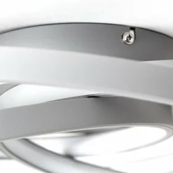 Plafonnier Brilliant Labyrinth LED Gris, 1 lumière