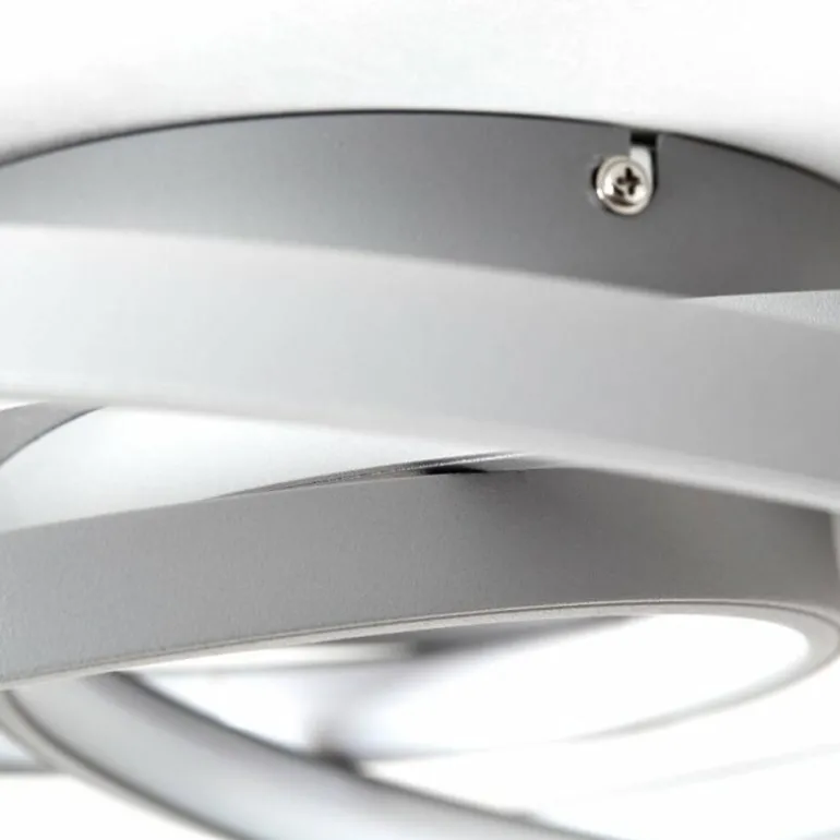 Plafonnier Brilliant Labyrinth LED Gris, 1 lumière