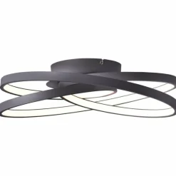 Plafonnier Brilliant Labyrinth LED Noir, 1 lumière