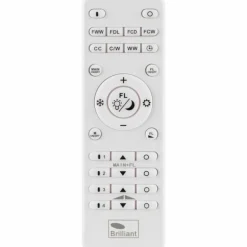 Plafonnier Brilliant Laurice LED Blanc, 1 lumière, Télécommandes