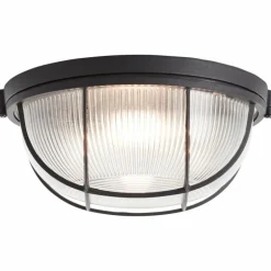 Plafonnier Brilliant Lauren Noir, 1 lumière