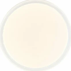 Plafonnier Brilliant Leanna LED Blanc, 1 lumière, Télécommandes, Changeur de couleurs