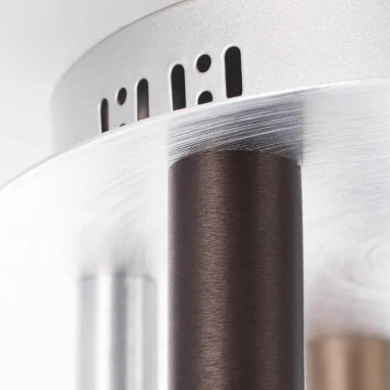 Plafonnier Brilliant Living Cembalo LED Brun, 7 lumières