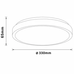 Plafonnier Brilliant Livius LED Argenté, 1 lumière
