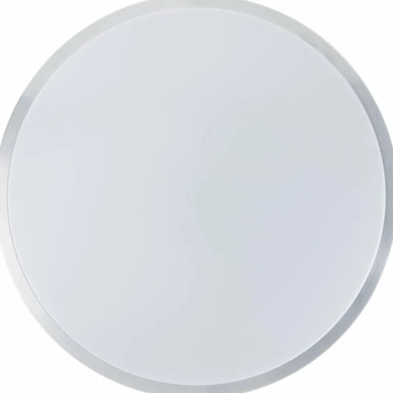 Plafonnier Brilliant Livius LED Argenté, 1 lumière, Télécommandes