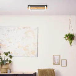 Plafonnier Brilliant Loneos LED Brun, Noir, 1 lumière