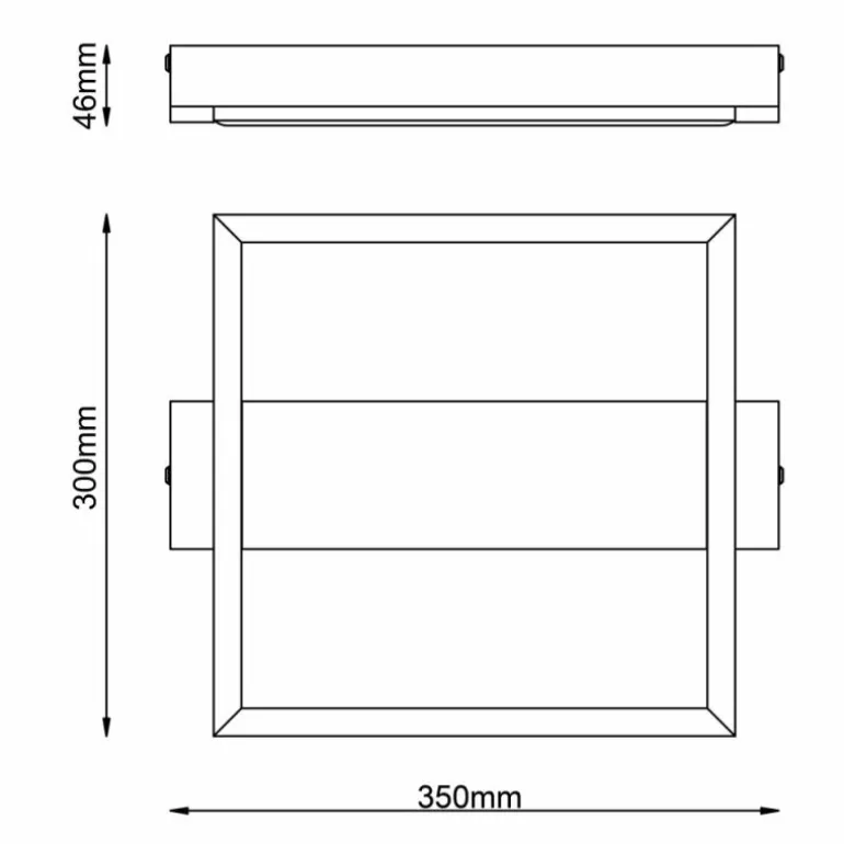 Plafonnier Brilliant Loneos LED Brun, Noir, 1 lumière