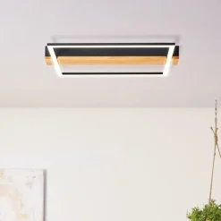 Plafonnier Brilliant Loneos LED Brun, Noir, 1 lumière