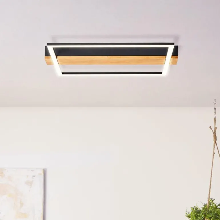 Plafonnier Brilliant Loneos LED Brun, Noir, 1 lumière