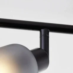 Plafonnier Brilliant Loralie Noir, 4 lumières