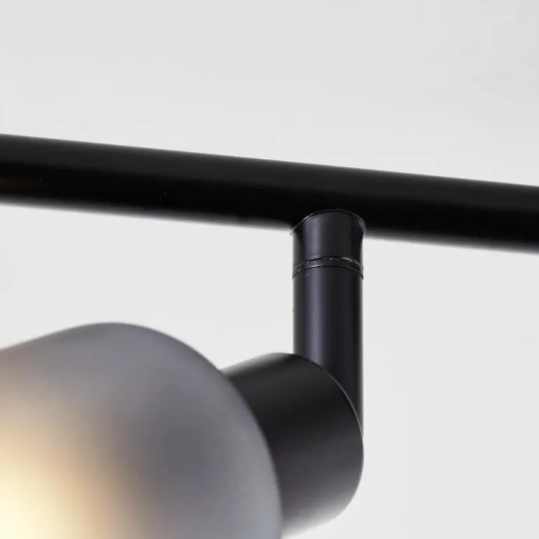 Plafonnier Brilliant Loralie Noir, 4 lumières