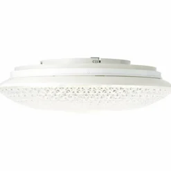 Plafonnier Brilliant Lucian LED Blanc, 1 lumière, Télécommandes, Changeur de couleurs