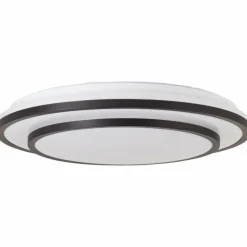 Plafonnier Brilliant Luciano LED Noir, Blanc, 1 lumière, Télécommandes