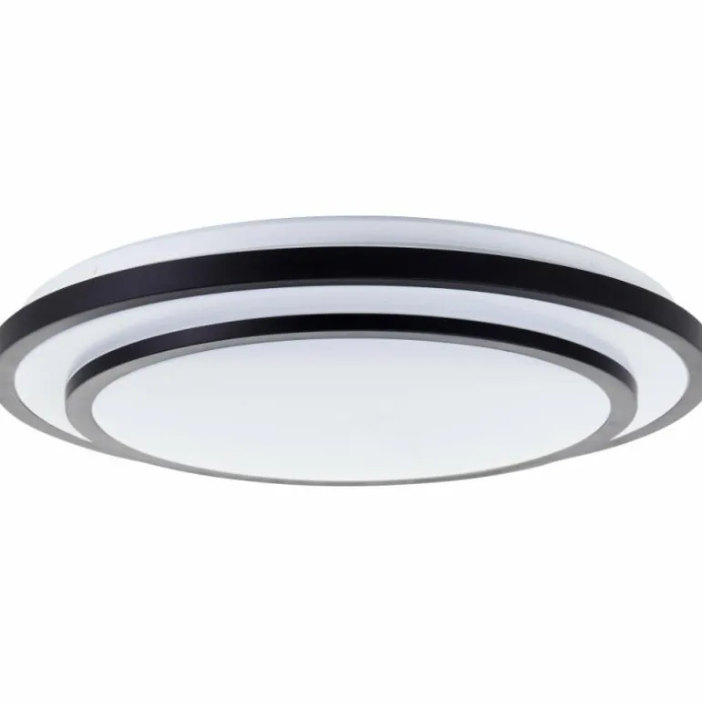 Plafonnier Brilliant Luciano LED Blanc, 1 lumière, Télécommandes