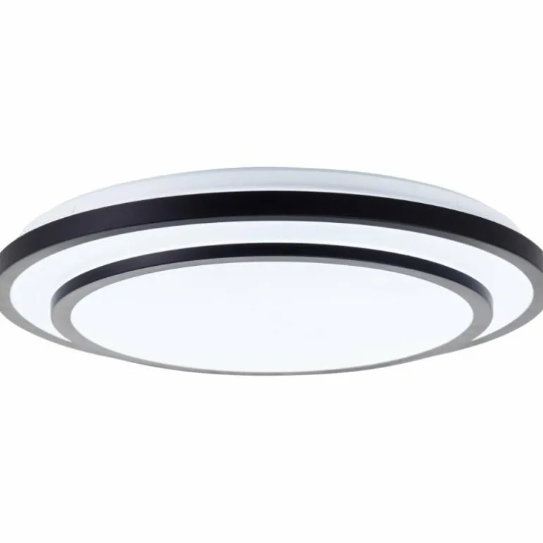 Plafonnier Brilliant Luciano LED Blanc, 1 lumière, Télécommandes