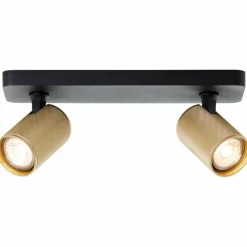 Plafonnier Brilliant Marty Noir, 2 lumières